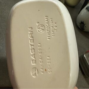 Pfaltzgraff Eastern Airlines Cream Oval Dish.  Memorabilia.